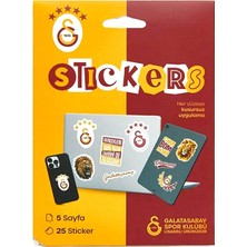Piolent Galatasaray 5 Yıldız Sticker Paketi 5 Sayfa Orijinal Lisanslı