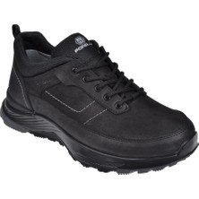 Forelli Hakiki Deri Waterproof Erkek Ayakkabı For-Grant   Siyah Nubuk
