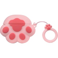 Gpackairpods 4 Kılıf Silikon Karakter Figürlü Pati Pembe