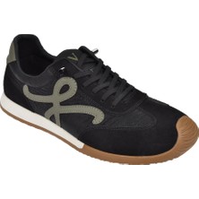 Voyager Lastik Bağcıklı Erkek Spor Ayakkabı Sneaker VOY-472   Siyah