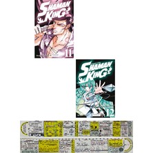 Akılçelen Kitaplar Shaman King 11-12. Ciltler Manga Seti + Özel Cetvel