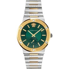 Versace Kol Saati VRSCVEVI00420 Erkek Suya Dayanıklı Çelik Kasa Altın Renk Klasik Analog Saat