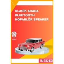 İn3dex Klasik Araç Tasarımlı Kablosuz Bluetooth Hoparlör 10W 2000MAH
