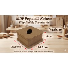 Art Elegant Ahşap Mdf Peçetelik PÇT01