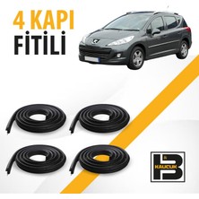 B&M Kauçuk Peugeot 207+ Station Wagon 4 Kapı Fitili BM00632
