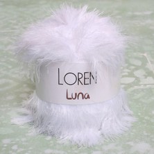 Soi Home Loren Luna Tavşan Tüyü Beyaz El Örgü Ipi - R001 - 34006
