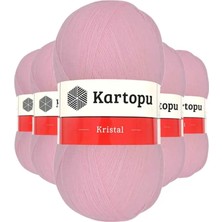 Toyigoo 5 Adet Kristal Çift Katlı El Örgü Lif Ipi Bebe Pembe K788 - Kartopu Mudanis TYG-84037RS