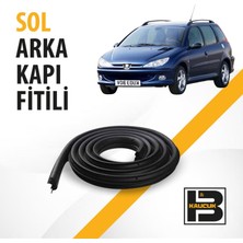 B&M Kauçuk Peugeot 206 Station Wagon Sol Arka Kapı Fitili BM00708
