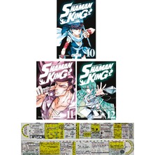 Akılçelen Kitaplar Shaman King 10-11-12. Ciltler Manga Seti + Özel Cetvel