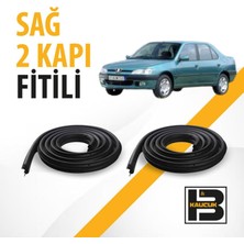 B&M Kauçuk Peugeot 306 Sedan Sağ Ön ve Arka Kapı Fitili BM00589