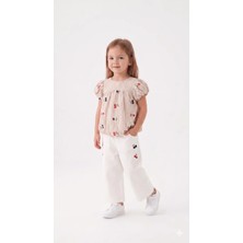 Mini Baray Kiraz Nakışlı Çizgili 2 Li Takım (2 Yaş - 3 Yaş - 4 Yaş - 5 Yaş)