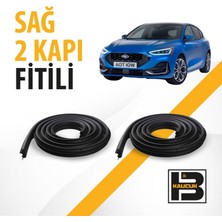 B&M Kauçuk Ford Focus Hatchback (4.nesil) Sağ Ön ve Arka Kapı Fitili BM00850