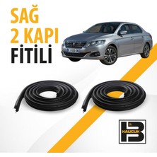 B&M Kauçuk Peugeot 301 Sağ Ön ve Arka Kapı Fitili BM00622