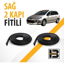 B&M Kauçuk Peugeot 307 Station Wagon Sağ Ön ve Arka Kapı Fitili BM00562