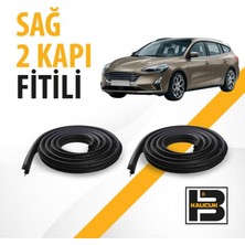 B&M Kauçuk Ford Focus Station Wagon (4.nesil) Sağ Ön ve Arka Kapı Fitili BM00861