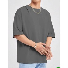 Nigrum Pardus Nıgrum Pardus Büyük Beden Düz Renk %100 Pamuk Oversize Yeni Sezon  Erkek T-Shirt