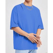 Nigrum Pardus Nıgrum Pardus Büyük Beden Düz Renk %100 Pamuk Oversize Yeni Sezon  Erkek T-Shirt