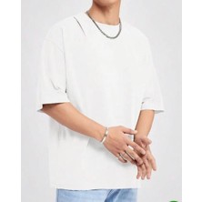 Nigrum Pardus Nıgrum Pardus Büyük Beden Düz Renk %100 Pamuk Oversize Yeni Sezon  Erkek T-Shirt