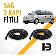 B&M Kauçuk Opel Meriva (2003-2006) Sağ Ön ve Arka Kapı Fitili BM00982