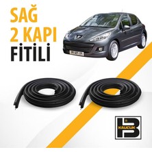 B&M Kauçuk Peugeot 207+ Sağ Ön ve Arka Kapı Fitili BM00649