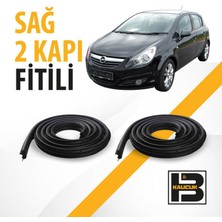 B&M Kauçuk Opel Corsa D Sağ Ön ve Arka Kapı Fitili BM00998