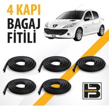 B&M Kauçuk Peugeot 206+ 4 Kapı + Bagaj Fitili BM00685