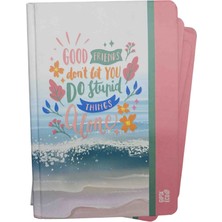 Gıpta Eco Sert Kapaklı Iplik Dikişli 96 Yp Çizgili 14X20 cm Deniz ve Çiçek Temalı / Kapak: Good Friends Don't Let You Do Stupid Things Alone Iyi Arkadaşlar, Aptalca Şeyleri Yalnız Yapmana Izin Vermez