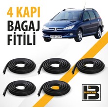 B&M Kauçuk Peugeot 206 Station Wagon 4 Kapı + Bagaj Fitili BM00701