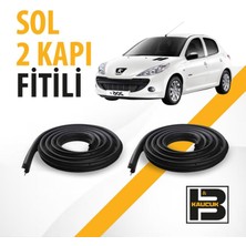 B&M Kauçuk Peugeot 206+ Sol Ön ve Arka Kapı Fitili BM00688