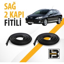 B&M Kauçuk Peugeot 407 Station Wagon Sağ Ön ve Arka Kapı Fitili BM00518