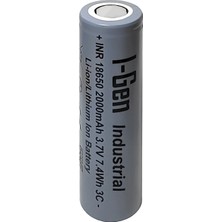 I-Gen Batteries Industrial E001 Inr 18650 3.7V 2000 Mah 3c 7.4WH Li-Ion Şarjlı Pil Düz Başlı Lityum Pil