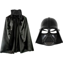 Runaway Çocuk Boy Darth Vader Kostüm Seti Maskesi ve Pelerini
