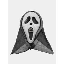 Runaway Kapşonlu Çığlık Maskesi Scream Kostüm Aksesuarı 33x21 cm