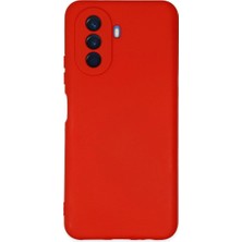 Uravas Store Huawei Nova Y70 Kılıf Nano Içi Kadife  - Kırmızı