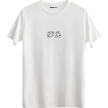 betterthanco Mom Life Baskılı Bisiklet Yaka Regular T-Shirt