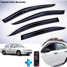 Caraks Hyundai Accent Mügen Cam Rüzgarlığı Abs Nikelajlı Cam Rüzgarlığı 1995-2000 4 Lü + Ebrayn 150 ml Koku