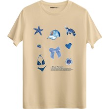 betterthanco Blue Person Baskılı Bisiklet Yaka Regular T-Shirt
