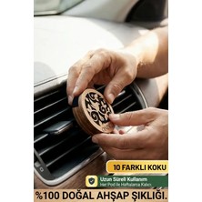 Ondéle Aero MD001 Ahşap Araç Kokusu ve Oto Klima Difüzörü | 10 Yedek Keçe Scent Pod | Jardin D'aura (Aura Bahçesi)