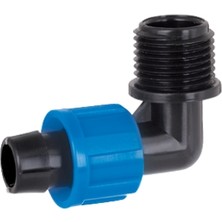 Poelsan  Ters Kilitli Erkek Dirsek - 20×1/2″ 10ADT