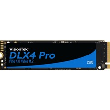 Visiontek 4tb Dlx4 Pro Pcıe Nvme M.2 2280 SSD – 901570 Okuma : ~7400 Mb/s  Yazma Hızı: ~6800 Mb/s
