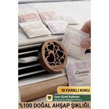 Ondéle Aero MD004 Ahşap Araç Kokusu ve Oto Klima Difüzörü | 10 Yedek Keçe Scent Pod | Jardin D'aura (Aura Bahçesi)