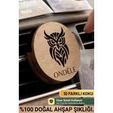 Ondéle Aero MD016 Ahşap Araç Kokusu ve Oto Klima Difüzörü | 10 Yedek Keçe Scent Pod | Éclat Vital (Yaşam Işıltısı)