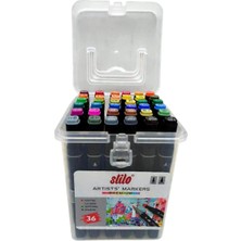 Stilo Çift Uçlu Premium Akrilik Marker Pp Kutu 36 Renk