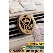 Ondéle Aero MD009 Ahşap Araç Kokusu ve Oto Klima Difüzörü | 10 Yedek Keçe Scent Pod | Éclat Botanique (Botanik Işıltı)