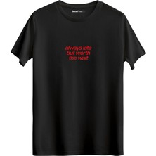 betterthanco Always Late Baskılı Bisiklet Yaka Regular T-Shirt