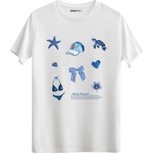 betterthanco Blue Person Baskılı Bisiklet Yaka Regular T-Shirt