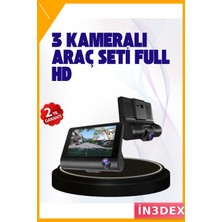 İn3dex 170° Geniş Açı Full Hd Araç Kamerası 4.0 IPS Dvr