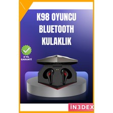 İn3dex Kablosuz Bluetooth 5.0 Kulak Içi Kulaklık Ipx4 Suya Dayanıklı Oyun