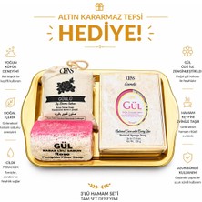 Lawin Oens Gold Paslanmaz Hamam Tepsi Seti (3’lü) – Süngerli Sabun + Taş Dövme Keseli Sabun + Kabak Lifli Sabun | Türk Hamamı & Gül