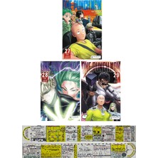 Akılçelen Kitaplar One-Punch Man 27-28-29. Ciltler Manga Seti + Özel Cetvel